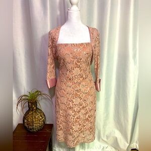 JS Collection’s Lace Dress & Jacket